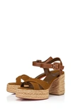 Christian Louboutin Super Calakala 130mm Suede Platform Sandals In Rhea