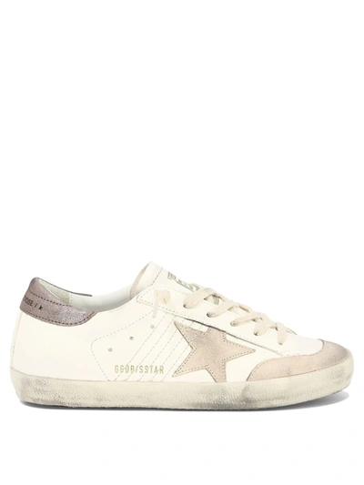 Golden Goose Super Star Lace-up Trainers In White