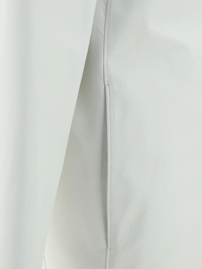 Prada Leather Jackets In Bianco