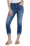 Hint Of Blu Brilliant High Waist Ankle Skinny Jeans In Smart Blue