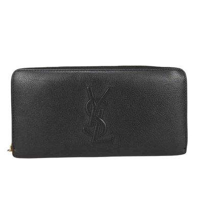 Saint Laurent - Black Leather Wallet  ()