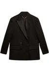 Golden Goose Laureen Boyfriend Tuxedo Jacket In Black