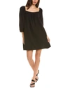 Nation Ltd Heddie Combo Babydoll Dress In Black