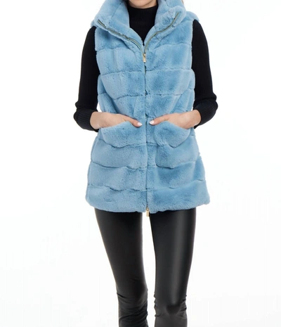 Patty Kim Lauren Vest In Baby Blue