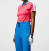 J. Lindeberg Kourtney Polo In Azalea In Pink