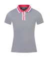 J. Lindeberg Women's Ivy Polo In Salt & Pepper Grey Melange In Multi