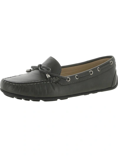 DRIVER CLUB USA NANTUCKET 2 WOMENS LEATHER SLIP ON LOAFERS