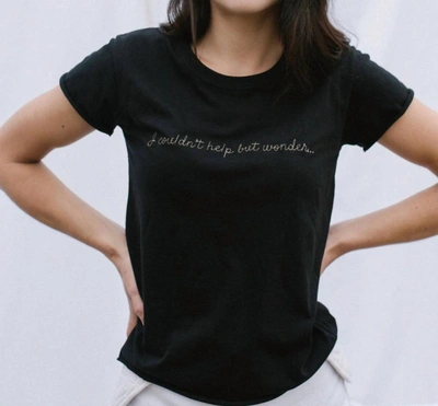 Also The Carrie, Baby Girl Tee In Black