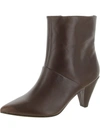 FARYL ROBIN MARIANNA WOMENS LEATHER ANKLE BOOTIES