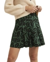 Boden Jersey Mini Skirt In Green
