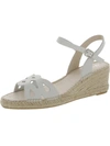 ERIC MICHAEL RUBY WOMENS LEATHER ANKLE STRAP ESPADRILLES