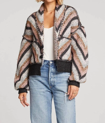 Saltwater Luxe Cain Wool-blend Cardi In Multicolor