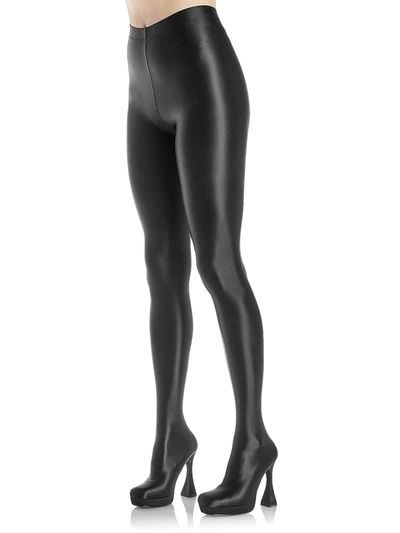 Jeffrey Campbell Womens Pantalones Legging Platform Heels In Black