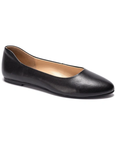 Soho Collective Abby Leather Ballerina Flat In Black