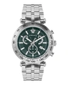 Versace Bold Chrono Bracelet Watch In Silver
