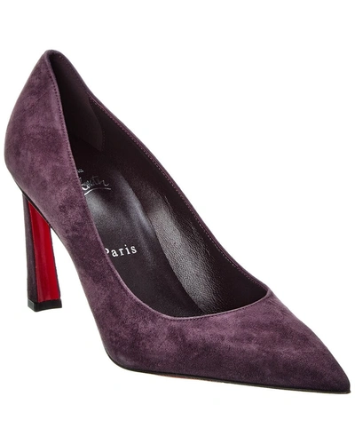 Christian Louboutin Condora 85 Suede Pump In Purple