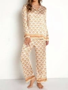 SHOW ME YOUR MUMU EARLY NIGHT PJ SET IN HONEY WALLFLOWER