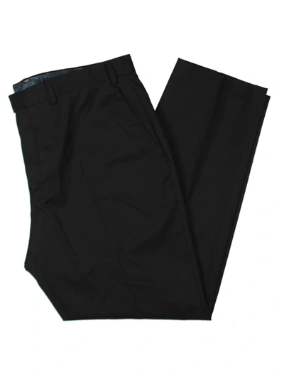 Sean John Mens Flat Front Business Suit Pants In Black