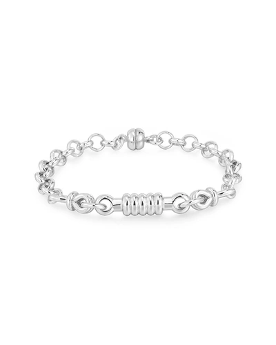 Luv Aj Horsebit Bracelet In Silver