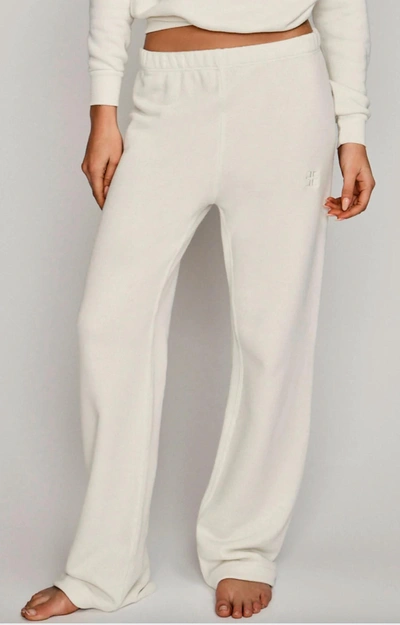 Éterne Straight Leg Sweatpant In White