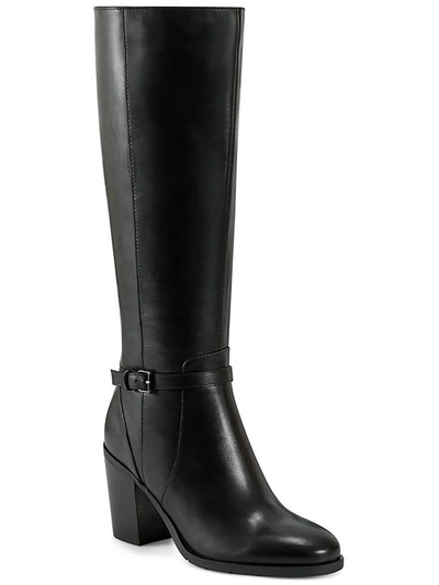 Easy Spirit Imani Womens Leather Belted Mid-calf Boots In Black