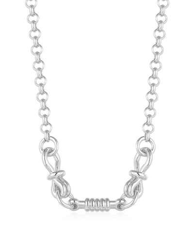 Luv Aj Horsebit Necklace In Silver