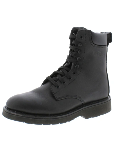 Work America Responder Ii Mens Leather Lace Up Work Boots In Black