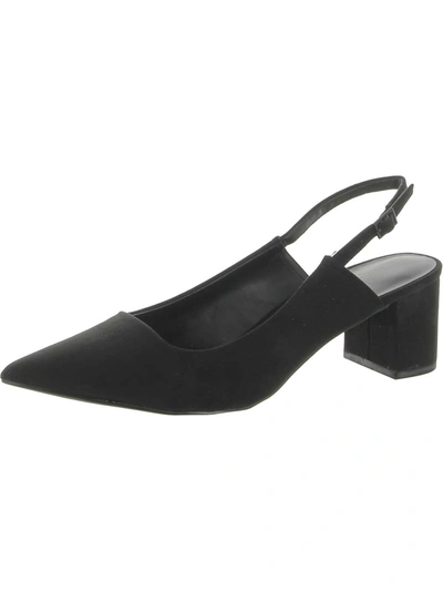 Find. Connie Womens Faux Suede Slip-on Pumps In Black