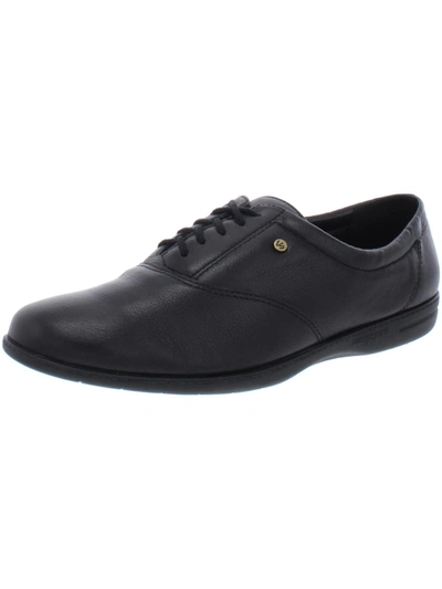 Easy Spirit Molton Womens Leather Ankle Oxfords In Black