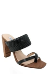 Charles David Women's Horatio Woven Leather Sandals In Black