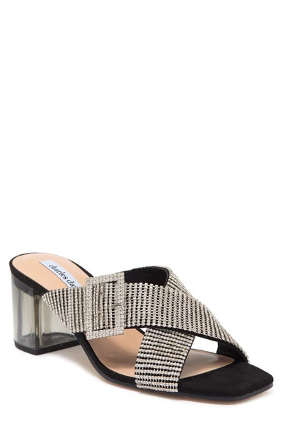 CHARLES DAVID CAYDEN EMBELLISHED SLIDE SANDAL