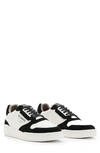 Allsaints Regan Low Top Sneaker In White/ Black