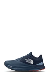 The North Face Logo Sneakers In Shady Blue/ Summit Navy