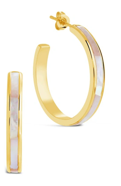 Sterling Forever Mishel Hoops In Gold