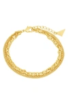 Sterling Forever Nevaeh Bracelet In Gold