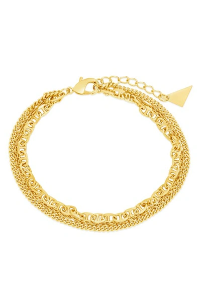 Sterling Forever Nevaeh Bracelet In Gold