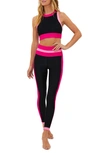 BEACH RIOT GWEN RIB COLORBLOCK SPORTS BRA