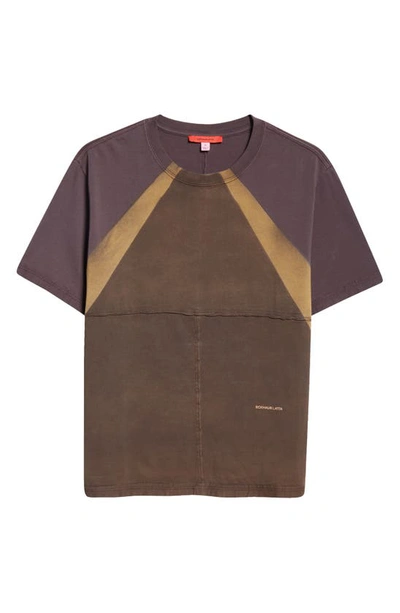 Eckhaus Latta Brown Lapped T-shirt In Caps