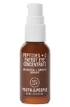 Youth To The People Peptides + C Energy Eye Concentrate With Vitamin C And Caffeine 0.5 oz / 15 ml