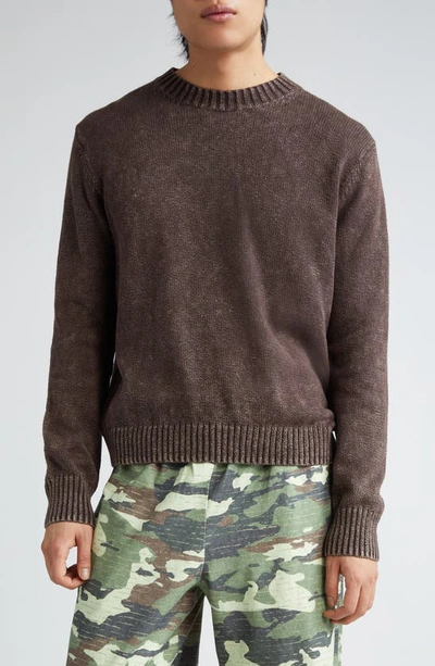 Acne Studios Knit Pullover In Brown