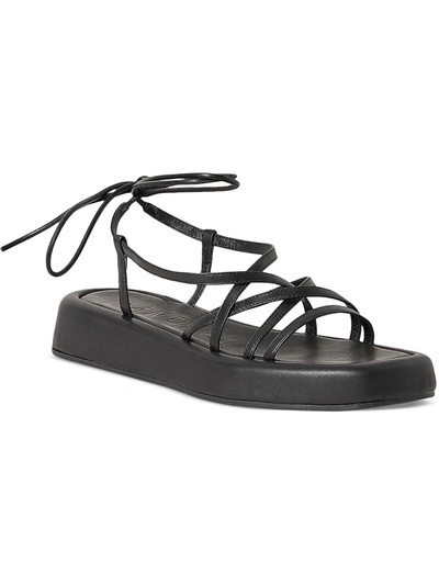 Loeffler Randall Beau-n Womens Leather Strappy Lace-up In Black