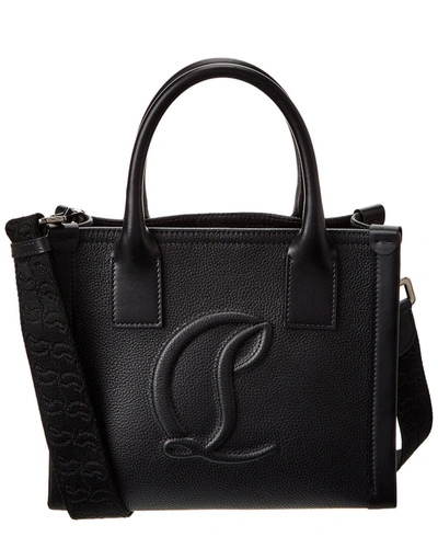 Christian Louboutin By My Side Small Leather Tote Bag In Black