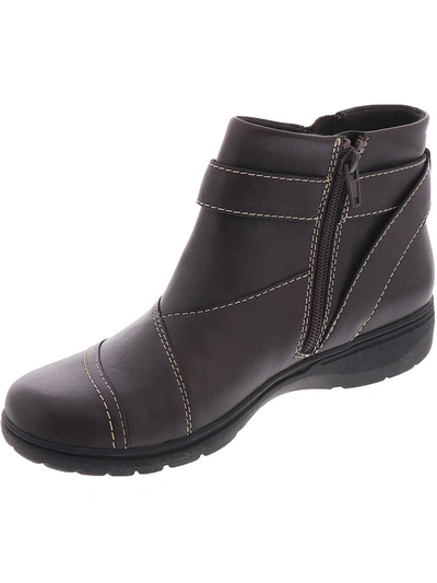 Clarks Carleigh Dalia Womens Leather Ankle Ankle Boots In Brown