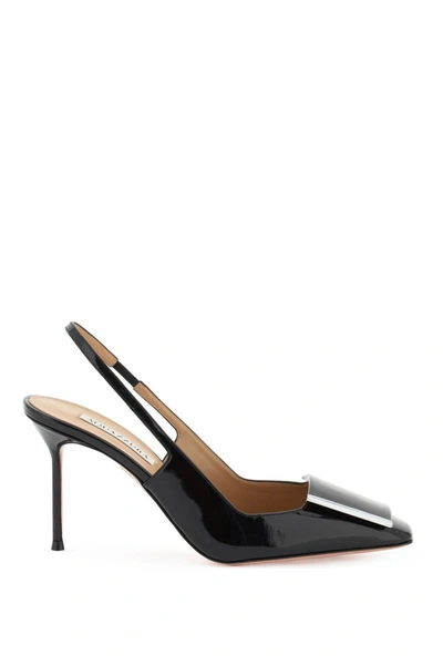 Aquazzura Patent Leather Shibuya Pumps In Black