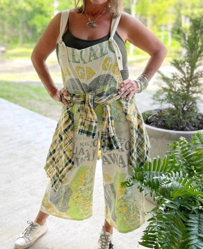 Jaded Gypsy Fresh Market Overalls In Kona Gold In Multi