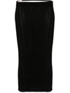 Jacquemus La Jupe Pralu Ribbed-knit Midi Skirt In Black