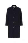 Jil Sander Dark Blue Oversize Trench Coat In 401