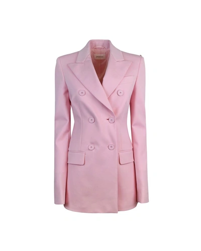 Sportmax Giacca Frizzo Rosa In Pink