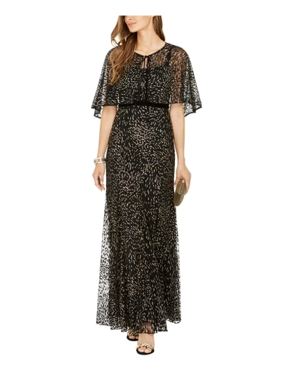 Adrianna Papell Womens 2pc Glitter Evening Dress In Black