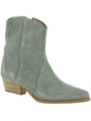 FREE PEOPLE NEW FRONTIER WOMENS SUEDE ANKLE COWBOY, WESTERN BOOTS